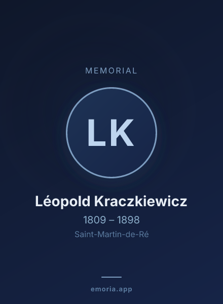 Memorial portrait of Léopold Kraczkiewicz
