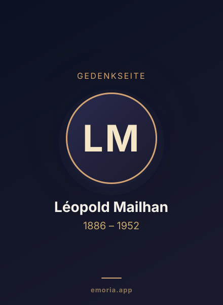 Gedenkportrait von Léopold Mailhan