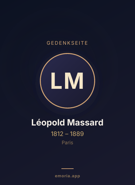 Gedenkportrait von Léopold Massard
