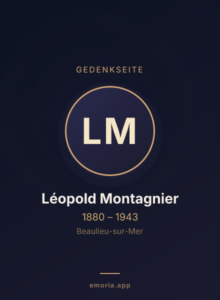Gedenkportrait von Léopold Montagnier