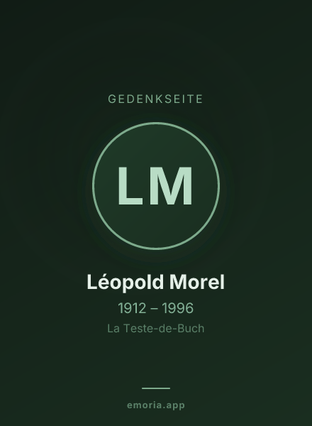 Gedenkportrait von Léopold Morel