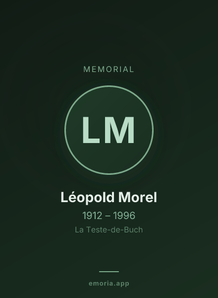 Memorial portrait of Léopold Morel