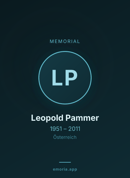 Memorial portrait of Leopold Pammer