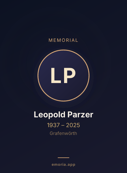 Memorial portrait of Leopold Parzer