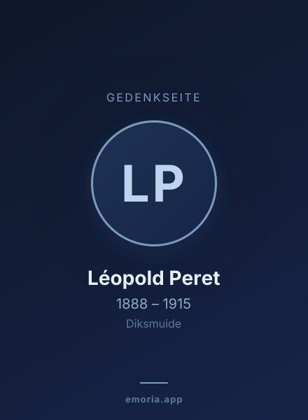 Gedenkportrait von Léopold Peret