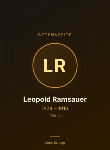 Gedenkportrait von Leopold Ramsauer