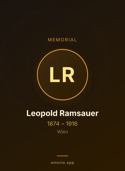 Memorial portrait of Leopold Ramsauer