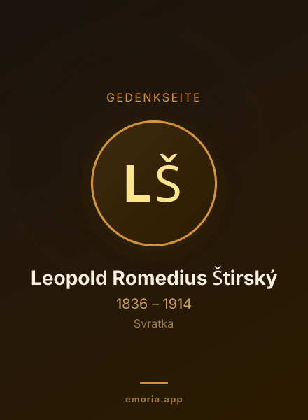Gedenkportrait von Leopold Romedius Štirský