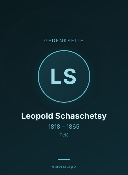 Gedenkportrait von Leopold Schaschetsy