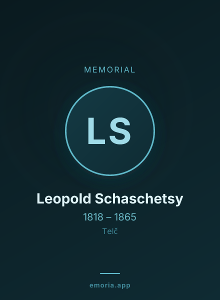 Memorial portrait of Leopold Schaschetsy
