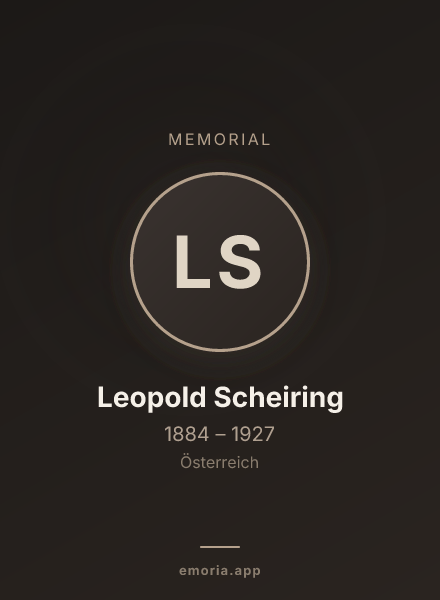 Memorial portrait of Leopold Scheiring
