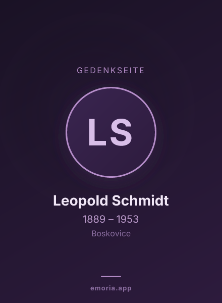 Gedenkportrait von Leopold Schmidt