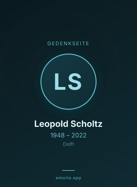Gedenkportrait von Leopold Scholtz