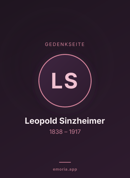 Gedenkportrait von Leopold Sinzheimer