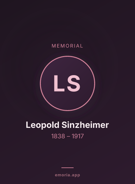 Memorial portrait of Leopold Sinzheimer