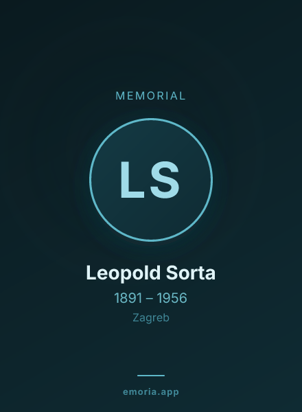 Memorial portrait of Leopold Sorta