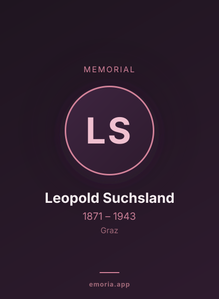 Memorial portrait of Leopold Suchsland