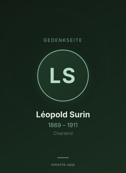 Gedenkportrait von Léopold Surin