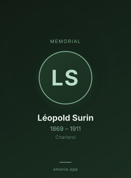 Memorial portrait of Léopold Surin