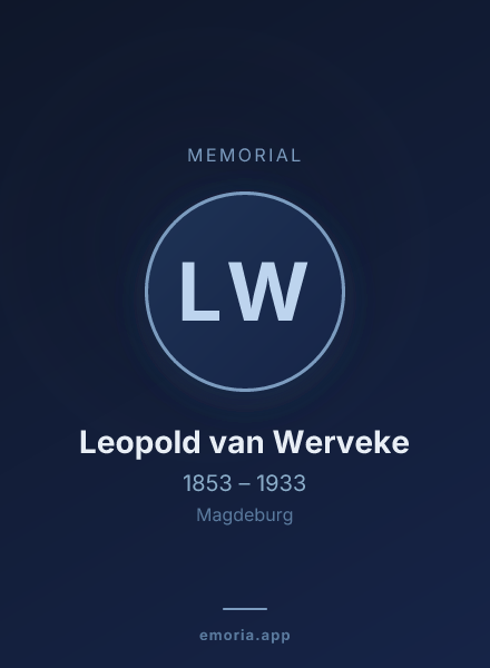 Memorial portrait of Leopold van Werveke