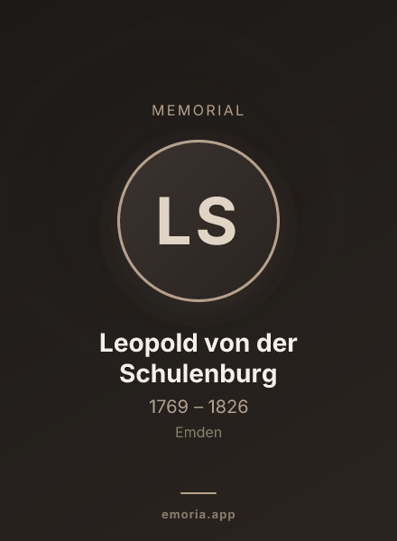 Memorial portrait of Leopold von der Schulenburg