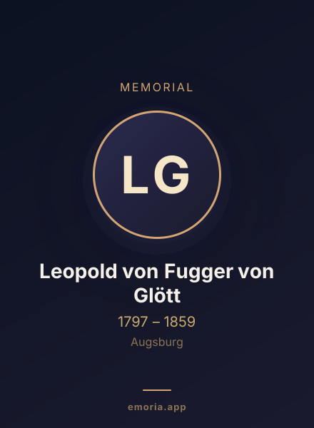 Memorial portrait of Leopold von Fugger von Glött