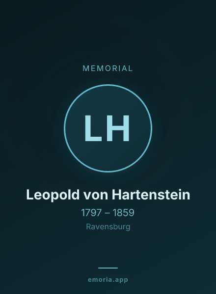 Memorial portrait of Leopold von Hartenstein