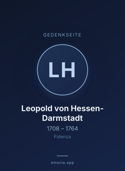 Gedenkportrait von Leopold von Hessen-Darmstadt
