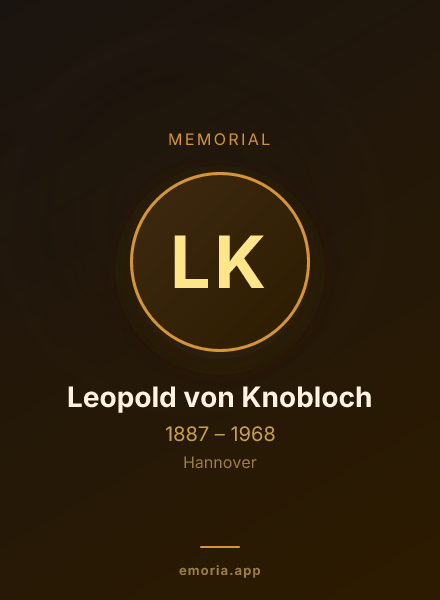 Memorial portrait of Leopold von Knobloch