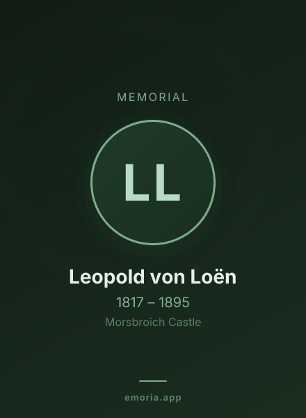 Memorial portrait of Leopold von Loën
