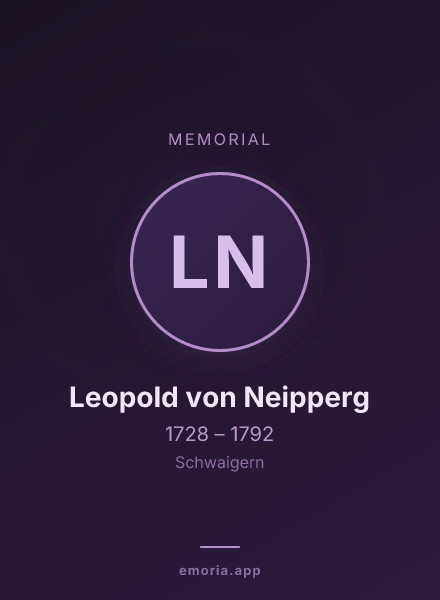 Memorial portrait of Leopold von Neipperg