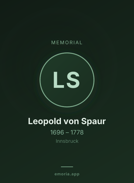 Memorial portrait of Leopold von Spaur