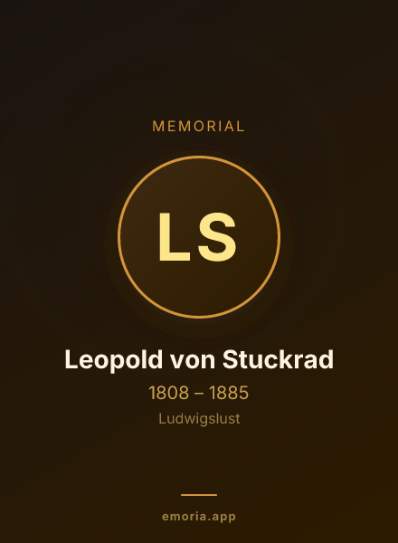 Memorial portrait of Leopold von Stuckrad