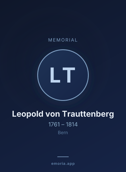 Memorial portrait of Leopold von Trauttenberg