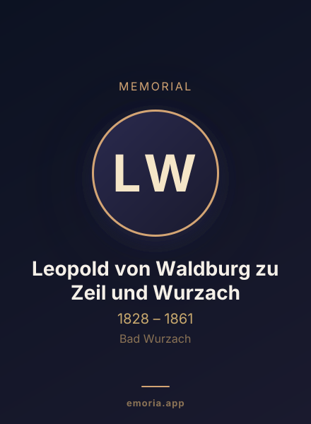 Memorial portrait of Leopold von Waldburg zu Zeil und Wurzach