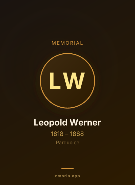 Memorial portrait of Leopold Werner
