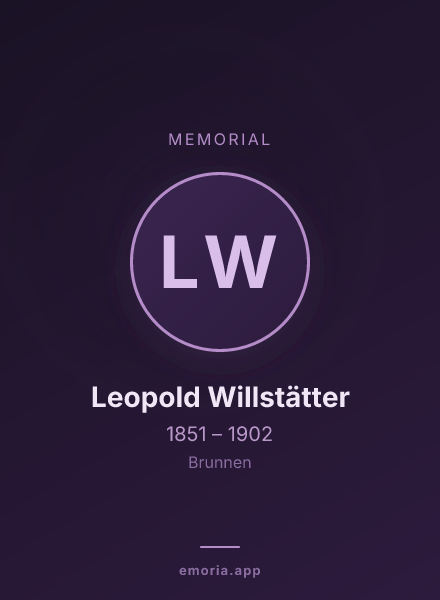 Memorial portrait of Leopold Willstätter