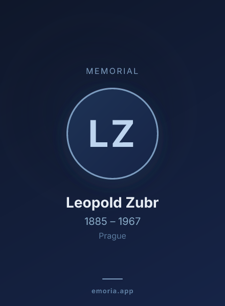 Memorial portrait of Leopold Zubr