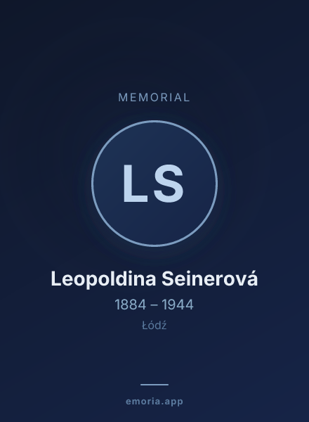Memorial portrait of Leopoldina Seinerová