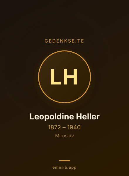Gedenkportrait von Leopoldine Heller