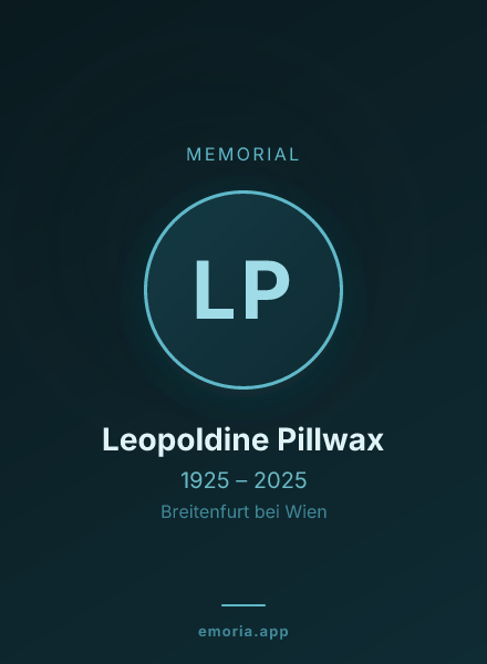 Memorial portrait of Leopoldine Pillwax
