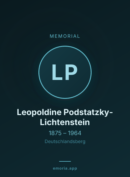 Memorial portrait of Leopoldine Podstatzky-Lichtenstein