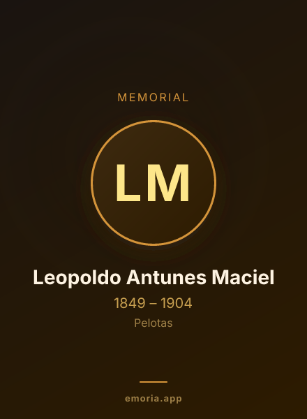 Memorial portrait of Leopoldo Antunes Maciel