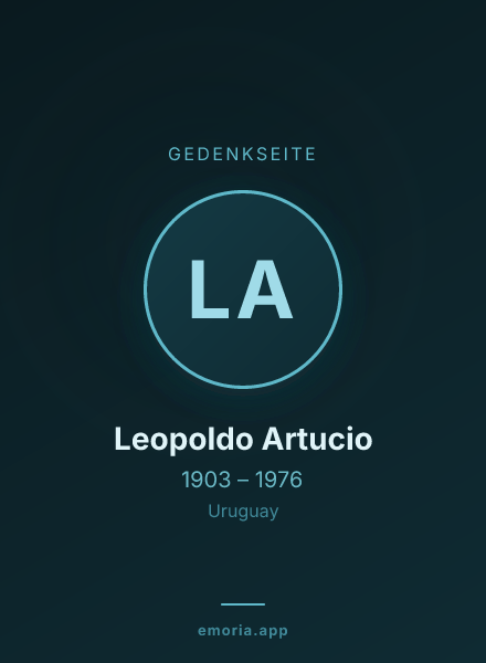 Gedenkportrait von Leopoldo Artucio