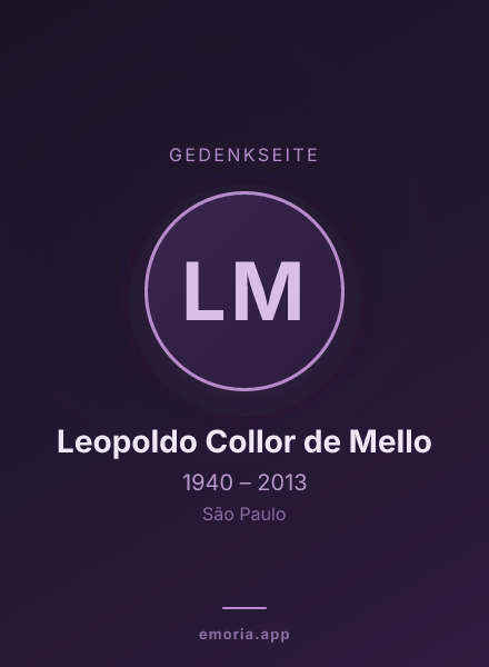 Gedenkportrait von Leopoldo Collor de Mello