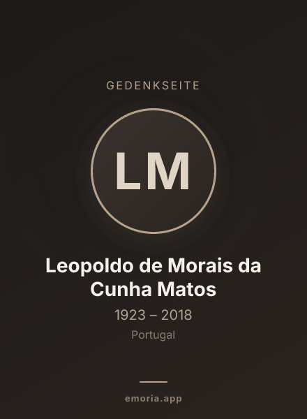 Gedenkportrait von Leopoldo de Morais da Cunha Matos