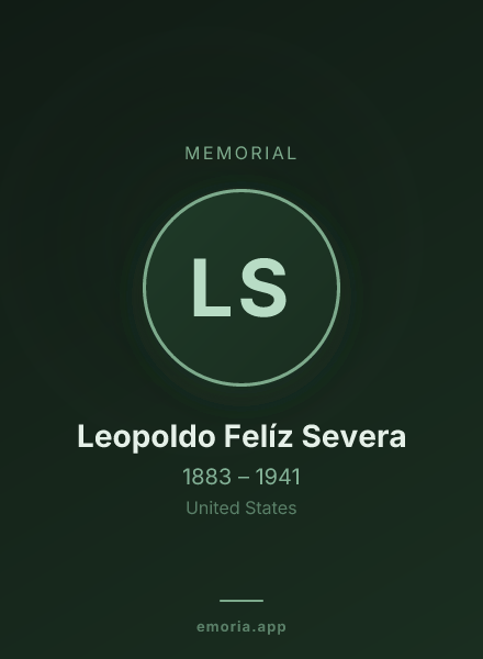 Memorial portrait of Leopoldo Felíz Severa