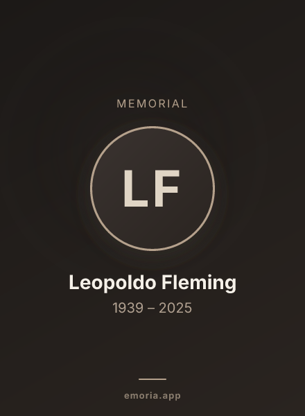 Memorial portrait of Leopoldo Fleming