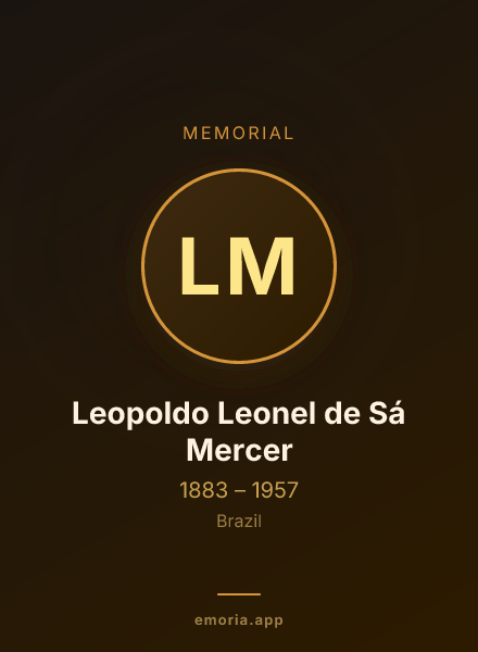 Memorial portrait of Leopoldo Leonel de Sá Mercer