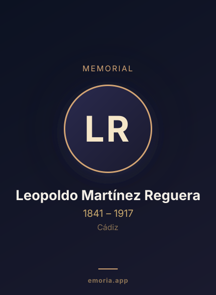 Memorial portrait of Leopoldo Martínez Reguera
